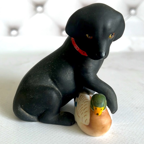 Francklin Mint 1987 Labrador Retriever Ceramic Figurine - Picture 2 of 5